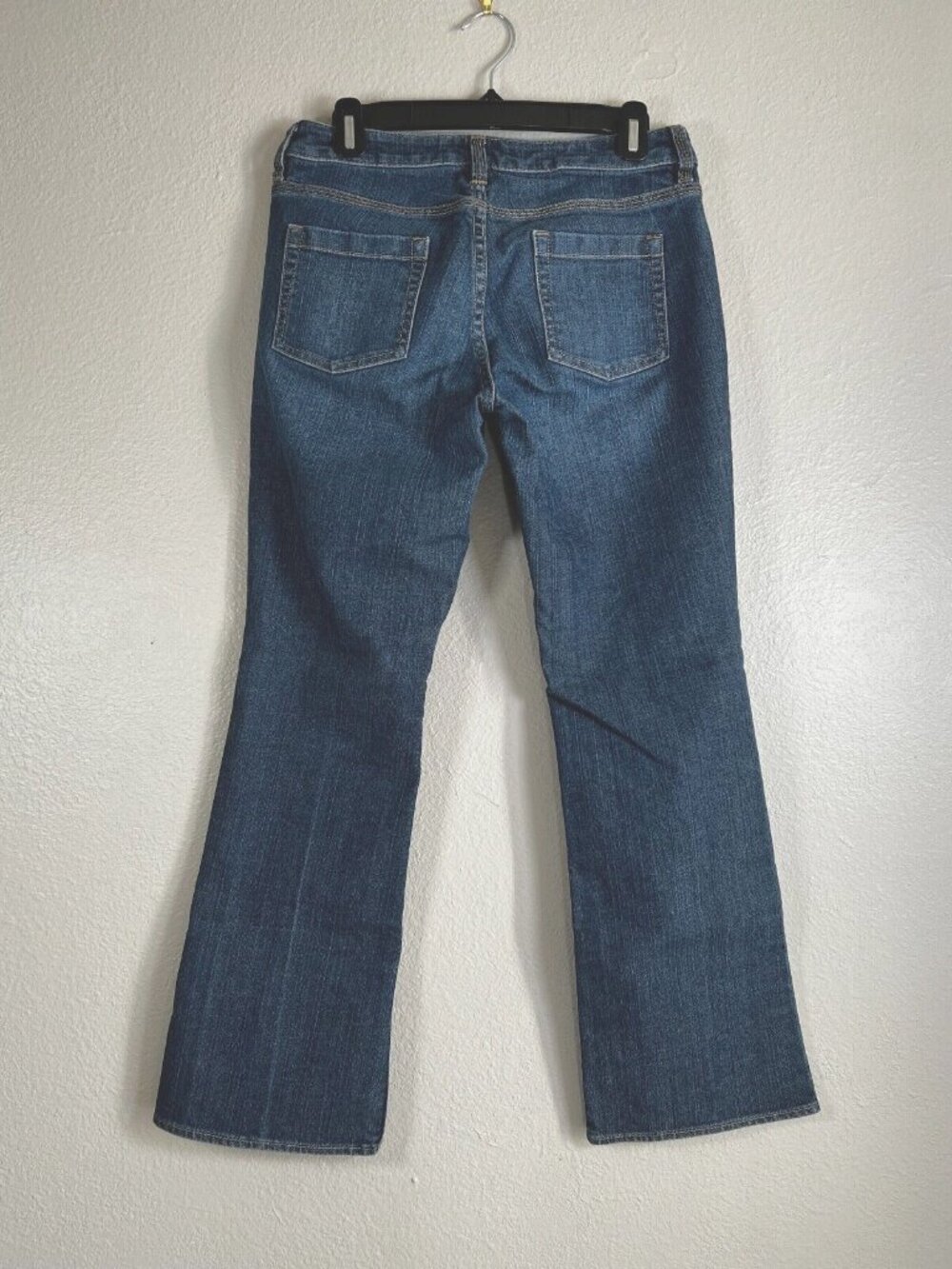 NYC Womens Boot Cut Jeans Sz 8P Blue Low Rise Curvy Denim Casual Pants - Picture 2 of 6